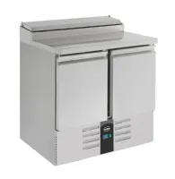 Saladette réfrigérée 2 portes pleines 240 L positive - Combisteel - 7950.0095 Saladette réfrigérée 2 portes pleines 240 L positive - Combisteel - 7950.0095