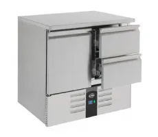 Photo 2 - Table desserte réfrigérée 1 porte pleine 2 tiroirs 257 l - combisteel - 7950.0108 - Combisteel - 7950.0108