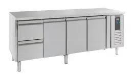 Table desserte réfrigérée 3 portes pleines avec 2 tiroirs 553 L - Combisteel - 7950.0210