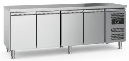 Table desserte réfrigérée 4 portes pleines 553 L positive - Combisteel - 7950.5045