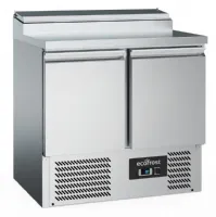 Saladette réfrigérée 2 portes pleines 240 L positive - Combisteel - 7950.5058 Saladette réfrigérée 2 portes pleines 240 L positive - Combisteel - 7950.5058