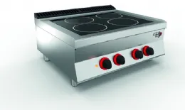 Fourneau professionnel Triphasé 4 feux 10 kW à poser - Sofraca - 7STVC4E - SOFRACA - 7STVC4E Fourneau professionnel Triphasé 4 feux 10 kW à poser - Sofraca - 7STVC4E - SOFRACA - 7STVC4E