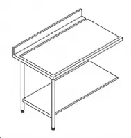 Table d'entrée et sortie professionnelle 500 x 500 ou 600 x 500 mm - Furnotel - 80203 Table d'entrée et sortie professionnelle 500 x 500 ou 600 x 500 mm - Furnotel - 80203