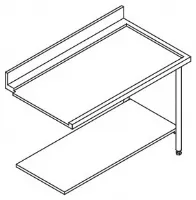 Photo 2 - Table d'entrée et sortie pour machines à paniers 500 x 500 ou 600 x 500 - furnotel - 80204 - Elettrobar - 80204