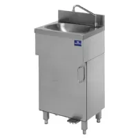 Lave-Mains sur soubassement fermé avec commande à pédale 500x400x850 mm - Virtus - 9011G