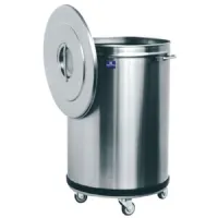 Refroidisseur de déchets professionnel poubelle en inox sur roues, 50 litres - Virtus - 9026IB Refroidisseur de déchets professionnel poubelle en inox sur roues, 50 litres - Virtus - 9026IB
