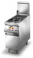 Friteuse cuisine pro gaz monobloc - Levage paniers - 23 L - EVO - Largeur 400 mm - Gamme QUEEN 900 - Baron - 90QFREVG423A