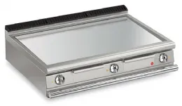 Plancha professionnelle à poser électrique lisse chrome dur 22,5 kW - Baron - 90QFTE1205