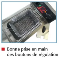 Photo 2 - Friteuse professionnelle à poser triphasé 9 litres - sofraca - 92094 - Sofraca - 92094