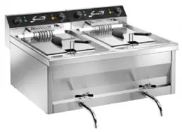 Friteuse professionnelle à poser Triphasé 2 cuves 2 x 9 litres - Sofraca - 92994 - SOFRACA - 92994 Friteuse professionnelle à poser Triphasé 2 cuves 2 x 9 litres - Sofraca - 92994 - SOFRACA - 92994