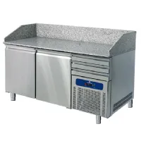Meuble à pizzas 1600 mm avec 2 portes pleines 600x400 mm et 3 tiroirs, positif - virtus - 9926f - Virtus group - 9926F Meuble à pizzas 1600 mm avec 2 portes pleines 600x400 mm et 3 tiroirs, positif - virtus - 9926f - Virtus group - 9926F