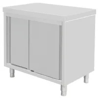 Armoire de rangement en inox et tablette centrale - vogue - fu584 - Vogue - FU584