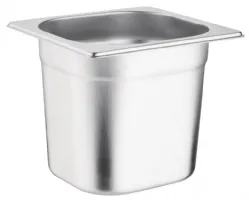Bac gastro inox 201 GN 1/6 capacité 2,2 L - Vogue - K992 Bac gastro inox 201 GN 1/6 capacité 2,2 L - Vogue - K992