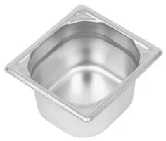 Bac gastronorm GN 1/6 en inox 304 capacité 1,7 L - Vogue - DW450 Bac gastronorm GN 1/6 en inox 304 capacité 1,7 L - Vogue - DW450
