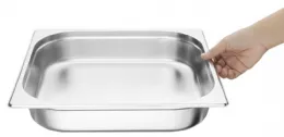 Photo 2 - Bac gastronorme en acier inoxydable 5,5 l gn 2/3 - vogue - k811 - Vogue - K811
