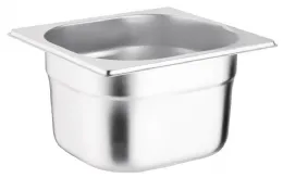 Bac gastronorme GN 1/6 en inox 201 capacité 1,7 L - Vogue - K991