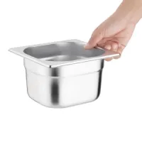 Photo 2 - Bac gastronorme gn 1/6 en inox 201 capacité 1,7 l - vogue - k991 - Vogue - K991