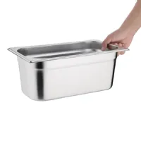 Photo 2 - Bac gastronorme inox 201 gn 1/3 3,7 l - vogue - k933 - Vogue - K933