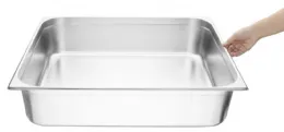 Photo 2 - Bac gastronorme inox 201 gn 2/1 43 l - vogue - k807 - Vogue - K807