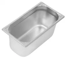Bac gastronorme inox 304 GN 1/3 capacité 5,7 L - Vogue - DW444 Bac gastronorme inox 304 GN 1/3 capacité 5,7 L - Vogue - DW444