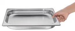 Photo 2 - Bac gastronorme inox gn 2/3 1,35 l - vogue - gm314 - Vogue - GM314