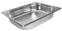 Bac gastronorme perforé inox 201 GN 1/2 capacité 4 L - Vogue - K844 Bac gastronorme perforé inox 201 GN 1/2 capacité 4 L - Vogue - K844