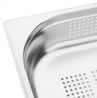 Photo 3 - Bac gastronorme perforé inox 201 gn 1/2 capacité 4 l - vogue - k844 - Vogue - K844