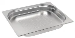 Bac perforé inox GN 1/2 acier inoxydable 2,5 L - Vogue - E698