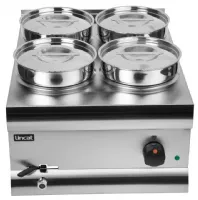Photo 2 - Bain-marie monophasé 4 pots ronds de 4,5 l - lincat - j953 - Lincat - J953