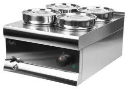 Photo 3 - Bain-marie monophasé 4 pots ronds de 4,5 l - lincat - j953 - Lincat - J953