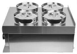 Photo 4 - Bain-marie monophasé 4 pots ronds de 4,5 l - lincat - j953 - Lincat - J953