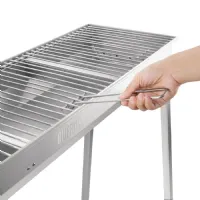 Photo 3 - Barbecue professionnel au charbon de bois 1000x320x900 mm - buffalo - ft690 - Buffalo - FT690