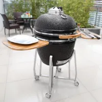 Photo 2 - Barbecue professionnel kamado sur chariot 1330x760x1180 mm - buffalo - dr826 - Buffalo - DR826