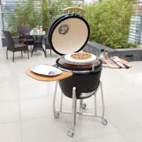 Photo 3 - Barbecue professionnel kamado sur chariot 1330x760x1180 mm - buffalo - dr826 - Buffalo - DR826