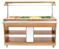 Photo 3 - Buffet chauffant central 4x gn 1/1 marron 1490x766x1338 mm - buffalo - cr904 - Buffalo - CR904