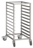 Chariot à glissières inox 430 10 niveaux GN 1/1 - Gastro M - DS454 Chariot à glissières inox 430 10 niveaux GN 1/1 - Gastro M - DS454