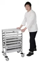 Photo 3 - Chariot à glissières inox 7 niveaux gn - vogue - gg498 - Vogue - GG498