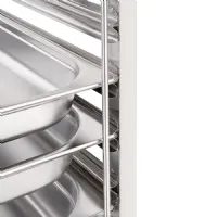 Photo 4 - Chariot à glissières inox 7 niveaux gn - vogue - gg498 - Vogue - GG498