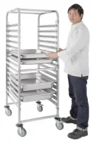 Photo 2 - Chariot à glissières inox gn 15 niveaux - vogue - gg499 - Vogue - GG499