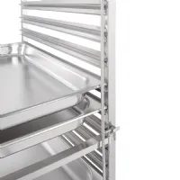Photo 4 - Chariot à glissières inox gn 15 niveaux - vogue - gg499 - Vogue - GG499
