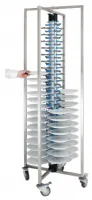 Photo 3 - Chariot à glissières inox mobile 84 assiettes 200 kg - vogue - gk978 - Vogue - GK978