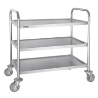 Chariot de débarrassage 810x455x855 mm 3 niveaux - vogue - f994 - Vogue - F994