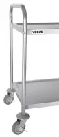 Photo 4 - Chariot de débarrassage en acier inoxydable 2 niveaux 810x455x855 mm - vogue - f997 - Vogue - F997