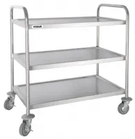 Chariot de débarrassage inox 3 niveaux 830x510x930 mm - vogue - f995 - Vogue - F995