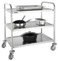 Photo 2 - Chariot de débarrassage inox 3 niveaux 830x510x930 mm - vogue - f995 - Vogue - F995