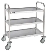 Chariot de débarrassage inox 710x405x825 mm 3 niveaux - vogue - f993 - Vogue - F993