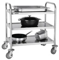 Photo 2 - Chariot de débarrassage inox 710x405x825 mm 3 niveaux - vogue - f993 - Vogue - F993