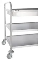 Photo 3 - Chariot de débarrassage inox à plateau profond 3 niveaux 855x535x940 mm - vogue - cc365 - Vogue - CC365
