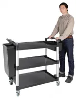 Photo 3 - Chariot de service 3 niveaux 1070x490x980 mm - vogue - cf102 - Vogue - CF102