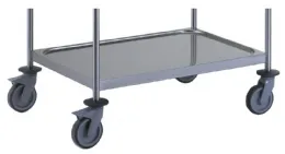 Photo 2 - Chariot de service 3 plateaux 800x530 mm - tournus - gl886 - Tournus - GL886